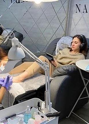 Крісло-реклайнер для салону краси, з єлектроприодом7 фото