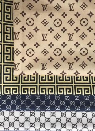 Меблева тканина велюр з брендовим принтом gucci, lv1 фото