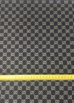 Меблева тканина велюр з брендовим принтом gucci, lv3 фото