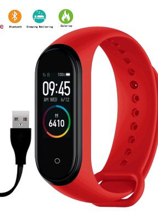 Фітнес браслет smart band m4 red