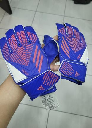 Вратарские перчатки adidas predator pro, детские.оригинал2 фото