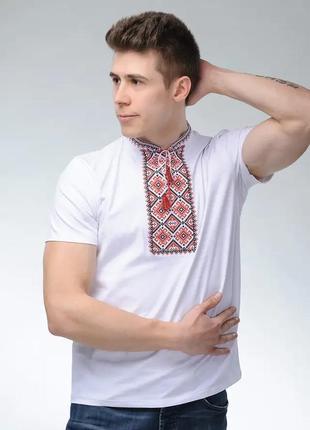 Вышиванка мужская, трикотажная футболка-вышиванка