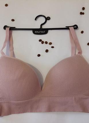 Шикарный базовый лиф-топ в рубчик без косточек