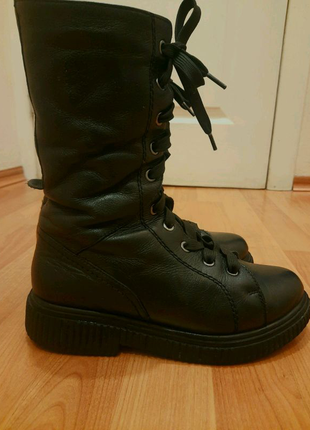 Чорні жіночі зимові черевики4 фото