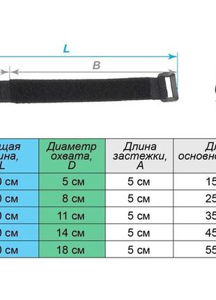 Хомут / стяжка / ремешок/ компрессионная стропа липучке velcro