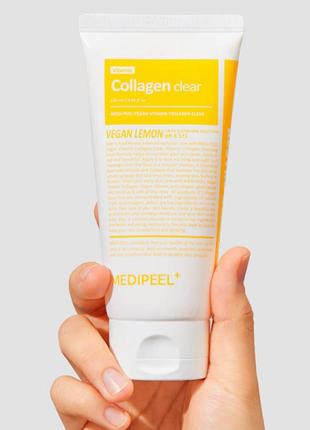 Medi-peel vegan vitamin collagen clear пенка для лица с коллагеном и лимоном4 фото