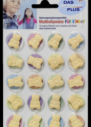 Мультивітаміни для дітей das gesunde plus multivitamine 20 шт