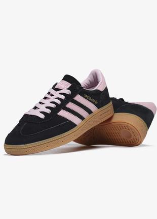 Кроссовки adidas wmns handball spezial 'black clear pink gum'1 фото