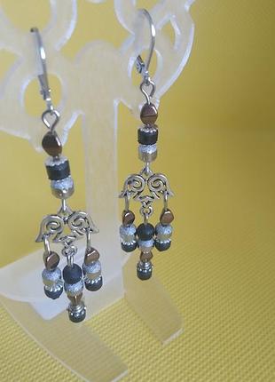 "мортісія" . сережки. авторськи прикраси.