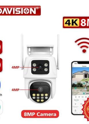 Поворотна wifi камера відеоспостереження boavision 8мп.