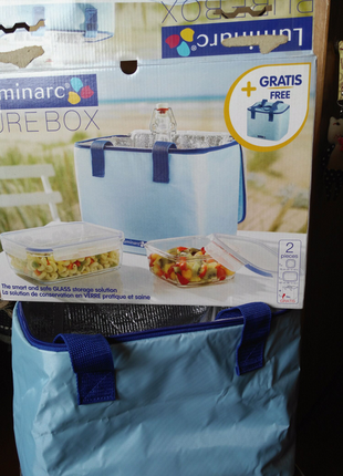 Изотермическая сумка холодильник luminarc и 2емкости внутри для п2 фото