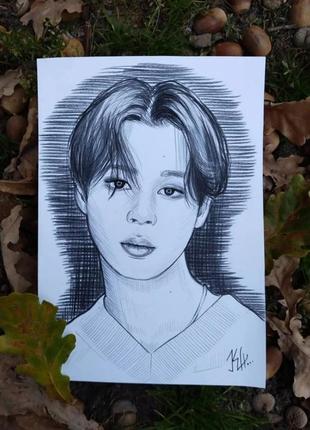 Скетчи jimin, bts4 фото