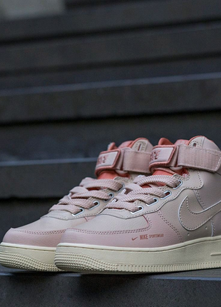 Nike air force 1 high utility pink (артlemb)2 фото