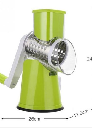 Овочерізка ручна мультислайсер tabletop drum grater dl78 тертка4 фото