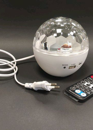 Світлодіодний диско-шар (дискошар) led magic ball light з bluetoo