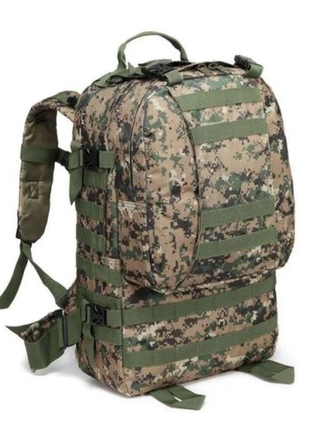 Рюкзак тактичний військовий із підсумками 55 л tactical backpack6 фото