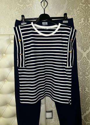 Топ безрукавка тельняшка zara