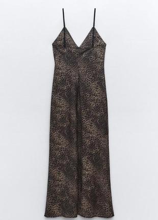 Леопардовое миди платье от зара2 фото
