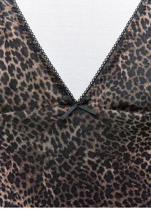 Леопардовое миди платье от зара3 фото