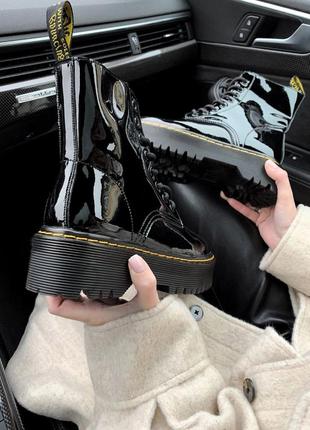 Черевики dr. martens jadon patent black premium ботинки2 фото