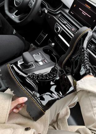 Черевики dr. martens jadon patent black premium ботинки3 фото
