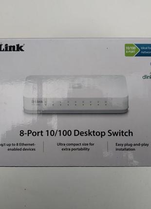 Комутатор d-link des-1008a