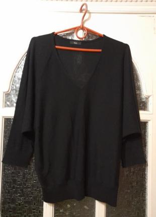 Чорна трикотажна блузка3 фото