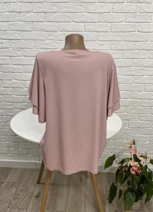 Блузка блуза нарядная цвета чайной розы р 52-542 фото
