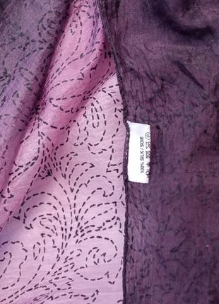 Шелковый палантин амбре 174х50