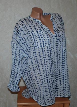 Блуза принтована бренду monsoon
  /100% хлопок/ регулируемый рукав/
свободный крой/2 фото