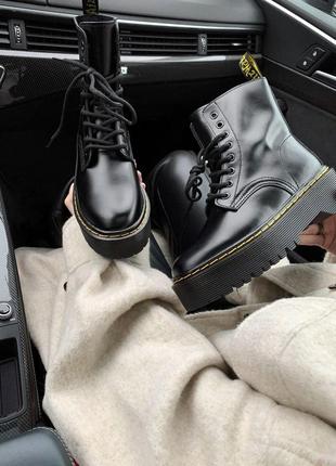 Ботинки dr.martens  black classic ( premium ) без замку черевики7 фото
