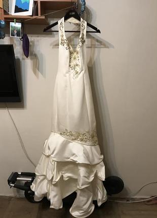 Весільну сукню, розмір 44/46 (м)1 фото