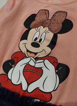 Стильное платье минни с фатиновою юбкой minnie mousе от disney 7-9 лет10 фото