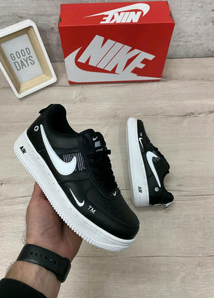 Nike air force 1'07lv8 black/white3 фото