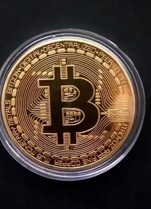 Монета bitcoin1 фото