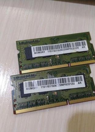 Sodimm ddr3 1gb 1333mhz3 фото