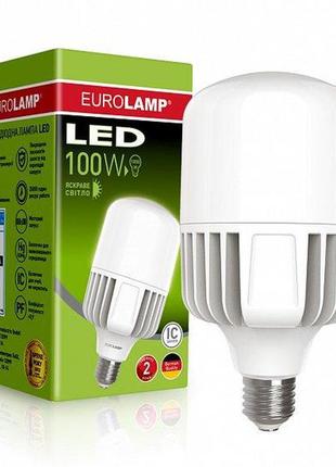 Світлодіодна лампа eurolamp 100w e40 6500k 220v (led-hp-100406)