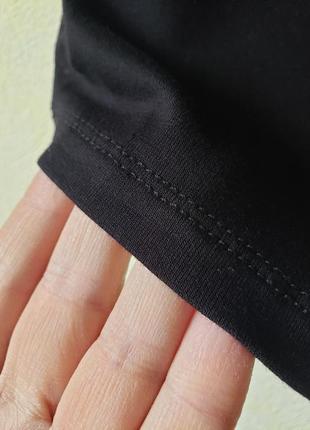 Натуральная черная базовая стречевая юбка карандаш на комфортной талии  capsule4 фото