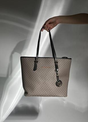 Сумка michael kors sullivan large tote bag grey2 фото