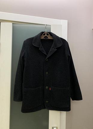 Шерстяное пальто, жакет оверсайз h&m logg
