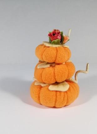 Набор цветочные тыквы для кукол блайз оранжевая декоративная тыква на хэллоуин осенний декор2 фото