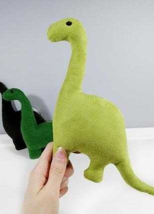 Динозавр діплодок м'яка іграшка зелений дино декор динозаври юрського періоду милий динозаврик1 фото