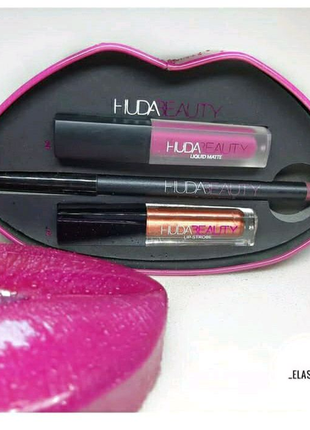 Набір для губ huda beauty matte & cream lip4 фото