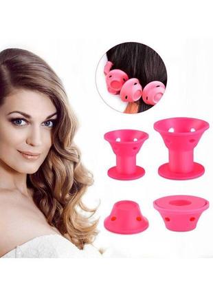 Бигуди силиконовые hair curler набор 10 штук силиконовые грибочки