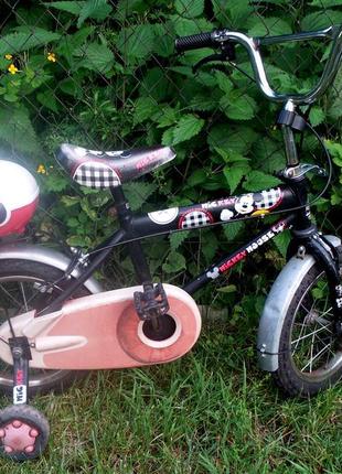 Двоколісний велосипед з страхувальними колесами geoby jb1410 qx