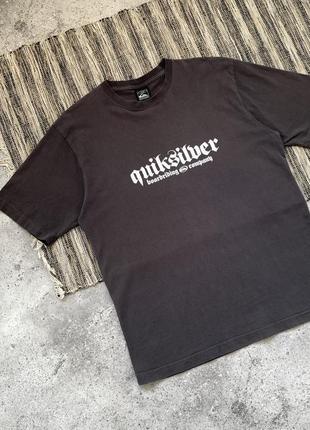 Vintage quiksilver tee винтаж мужская серая футболка quicksilver с логотипом размер l2 фото