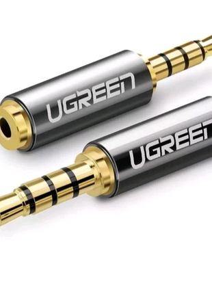 Перехідник аудіо адаптер ugreen 2.5 mm штекер 3.5 мм роз'єм