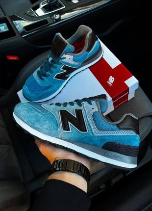 Мужские кроссовки new balance 574  color denim1 фото