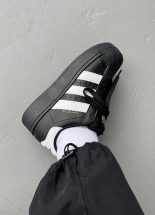 Adidas superstar xlg black