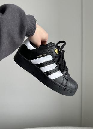 Adidas superstar xlg black8 фото